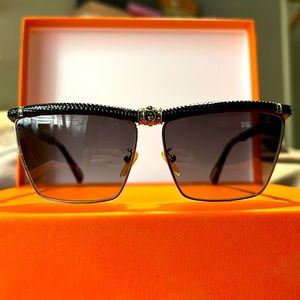 Lanvin Sunglasses Navy Blue + Gems SLN 001S